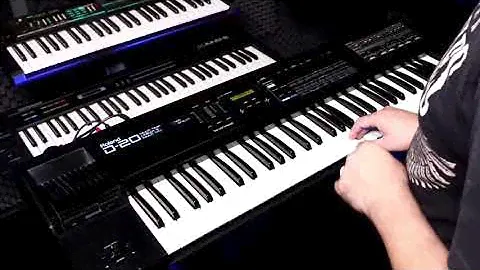 ROLAND D-20 Checking The Sound #roland  #vintagesynthesizer