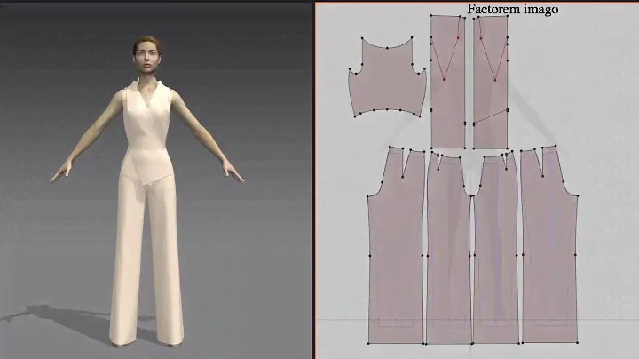 Моя версия лекал комбинезона Roland Mouret