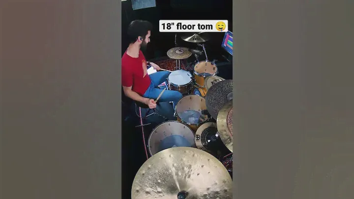 18" floor toms are SICK. 😎