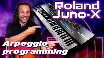 Roland Juno-X - Synthwave Arpeggio programming