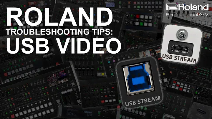 Roland Troubleshooting Tips: USB Video