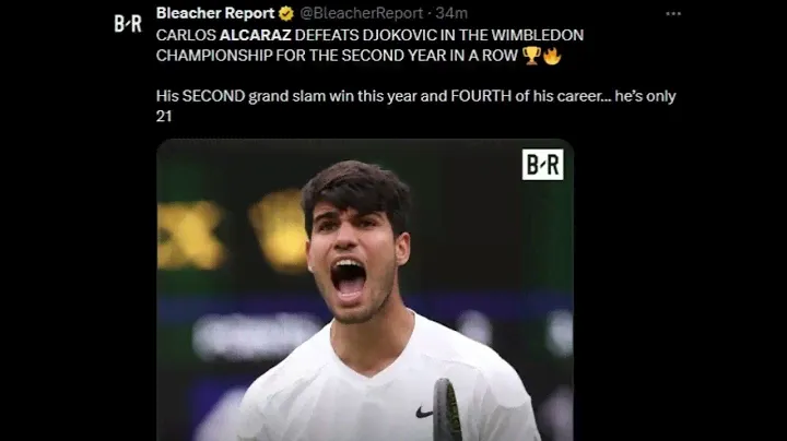 Tennis World Reaction to Carlos Alcaraz winning Back to Back Wimbledon Titles