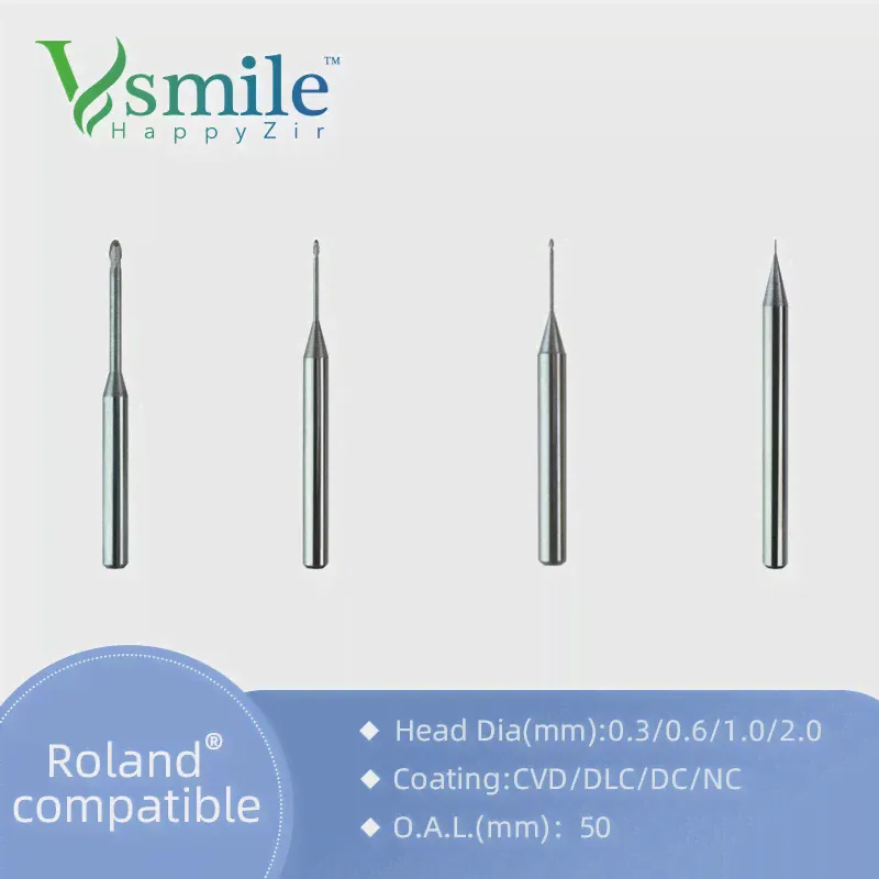 Vsmile фрезерный станок Dental Roland DG shape, Фрезерный сверлильный станок с алмазным покрытием из циркония для Roland DWX50 DWX-51 DWX-52D (art.: 3920bf151be15)-2