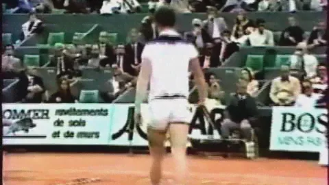 1984 French Open Quarterfinal - Jimmy Arias vs John McEnroe - Part 1