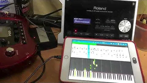 On bended knees - Roland SD-50 Mobile studio canvas