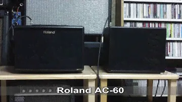 Compared ROLAND AC-60 With AER Compact60/3 In A Flat Tone Sound With Ovation 1768 ELITE