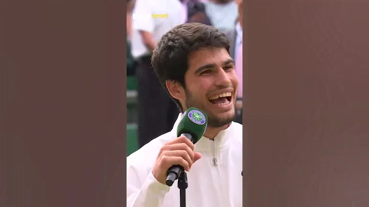 Did Carlos Alcaraz just accidentally call Novak Djokovic old? 😂👴🏻#Wimbledon #BBCSport #iPlayer