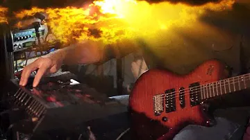Godin XTSA Demo thru a Roland GR-33 Synth