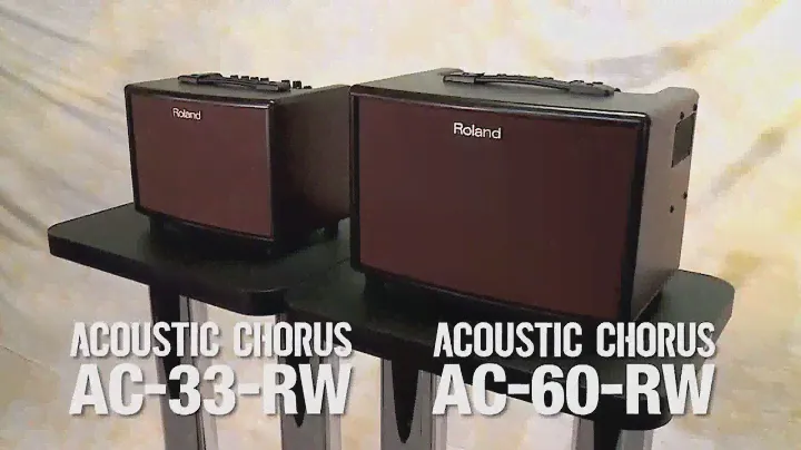 Roland AC60RW & AC33RW Acoustic Chorus Guitar Amplifiers