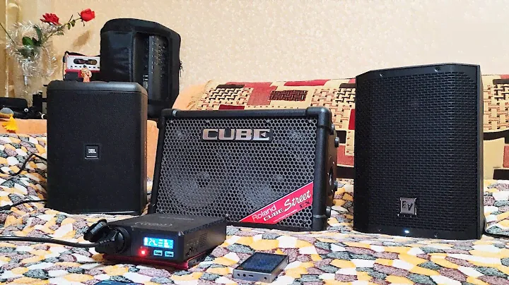 AllPowers S200 with Roland Cube Street Ex, JBL Eon One Compact and Everse 8 (high volume test)