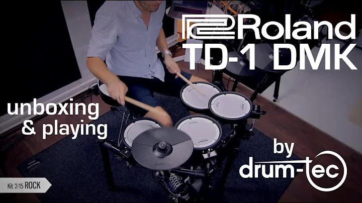 Roland TD-1 DMK electronic drums unboxing & playing by drum-tec