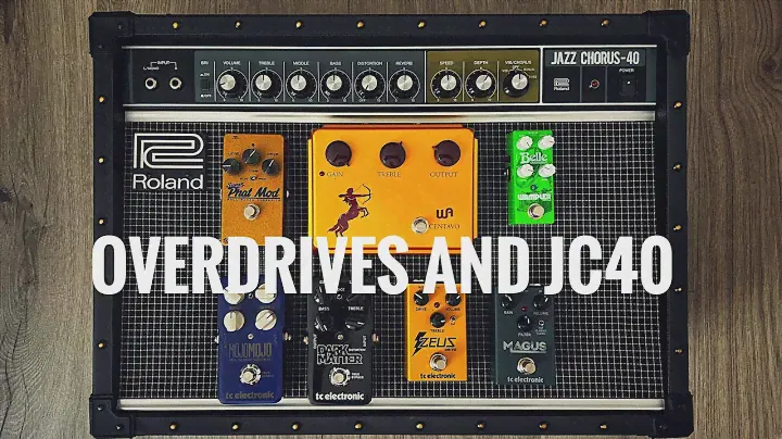 Roland JC-40 Jazz Chorus and Overdrives PART 1: PhatMod, Centavo, Mojo Mojo, Darkmatter, Zeus, Magus
