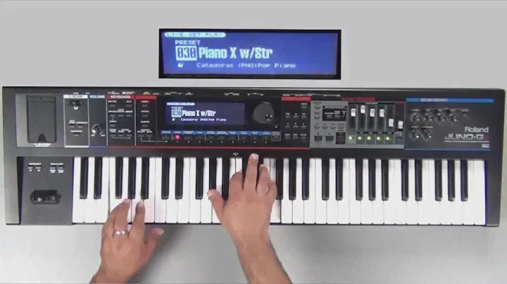 Roland Juno-Gi Sound Examples - Preset 030 - Piano X w/Str