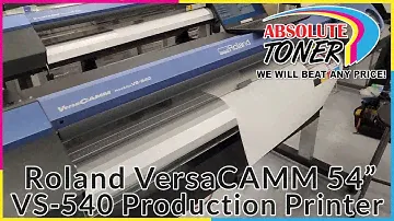 Roland 54” VersaCAMM VS 540 PRINT & CUT 8 Channel High Rez Eco Solvent Printer Cutter